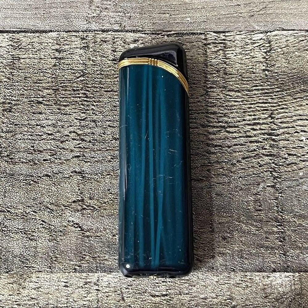 Colibri Abstract Blue & Black Interwoven Gold Trim As Is Collectible